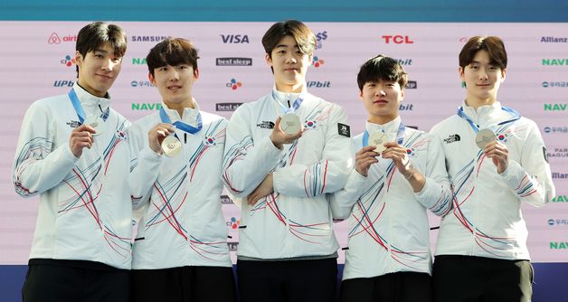 남자 쇼트트랙 대표팀, 은빛 미소