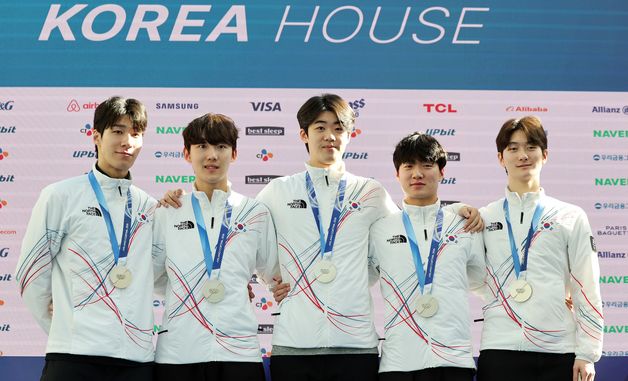 남자 쇼트트랙 대표팀, 은빛 미소