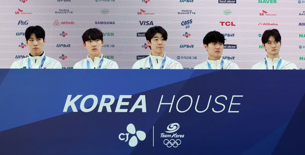 남자 쇼트트랙 대표팀 기자회견