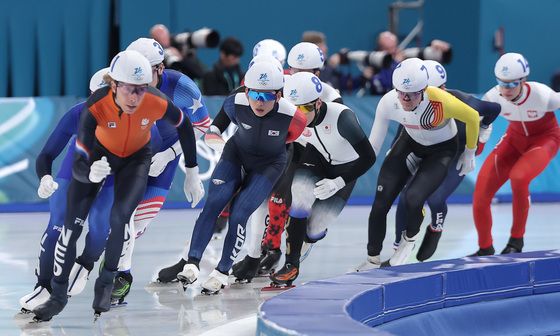 매스스타트 출전한 정재원