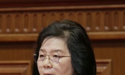 北 9차 당 대회 사업 총화 보고 마무리…최선희 토론