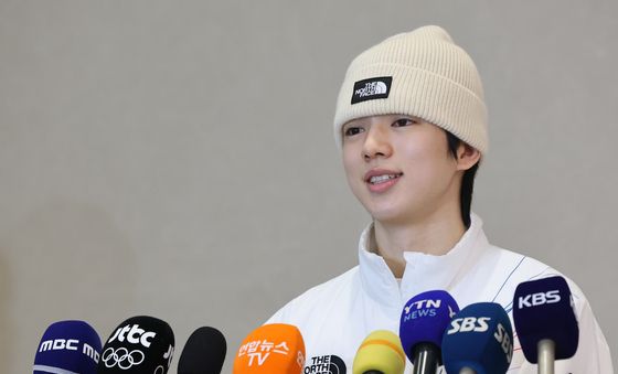 올림픽 출전 소감 밝히는 차준환