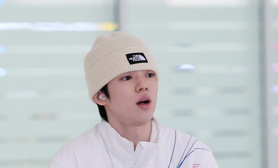 동계 올림픽 마치고 입국하는 차준환