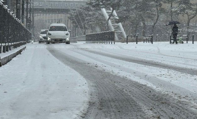 기습폭설에 세종 '얼음왕국'…기상청 “최대 7㎝”