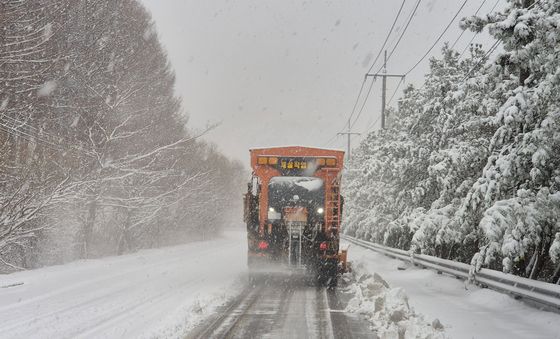 포항 죽장면 주요 도로 통제