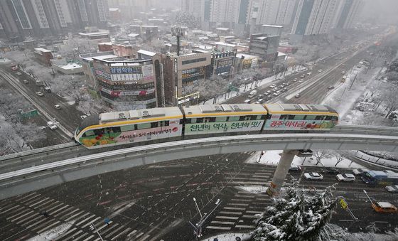 대구 도심 달리는 '설국열차'