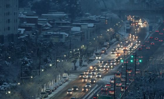 대구 대설특보, 퇴근길 정체
