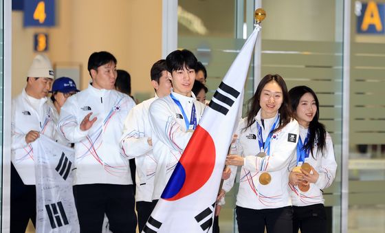 금빛 귀환하는 선수들