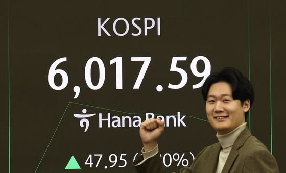 코스피, 역사적인 6000 돌파