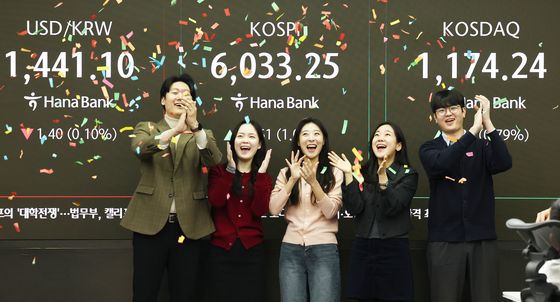 코스피 사상 첫 6000 돌파