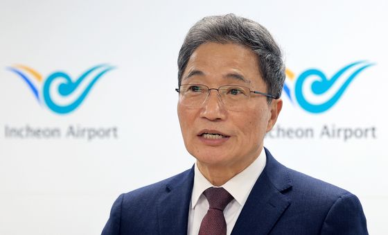 발언하는 이학재 인천공항 사장