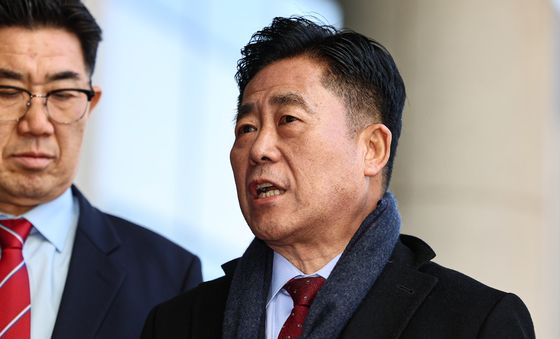 입장 밝히는 김규환 전 의원