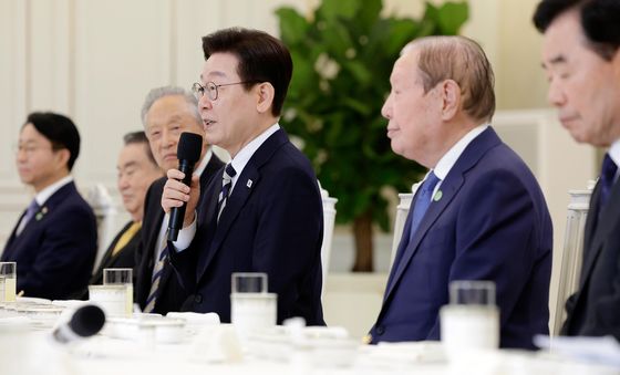 이재명 대통령, 민주당 상임고문단 오찬 간담회 발언