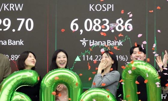 '믿을수 없는 코스피'…종가 기준 6000선 돌파
