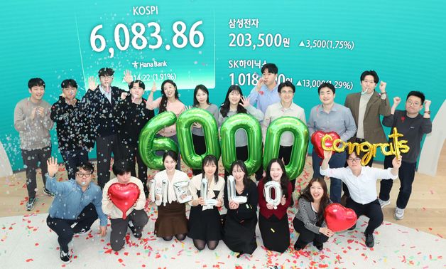 코스피 종가 6000 돌파