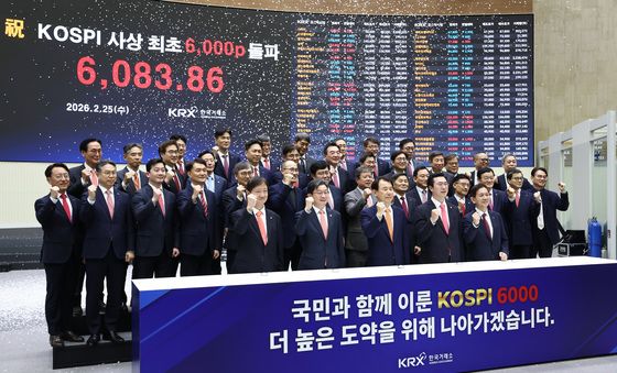 6000 고지 안착한 코스피