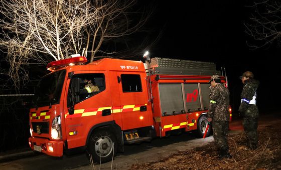 공군 전투기 추락, 산불 진화 완료