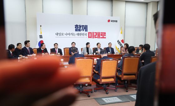 비공개 중진 면담하는 장동혁