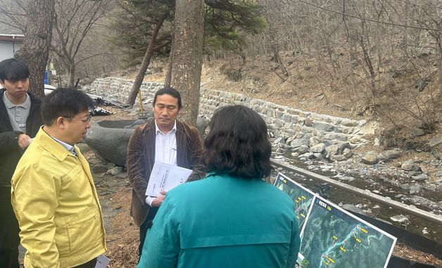 김용균 행안부 자연재난실장, 하천·계곡 구역 내 불법 점용시설 현장점검