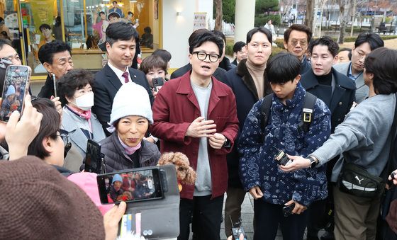 대구시민과 만난 한동훈