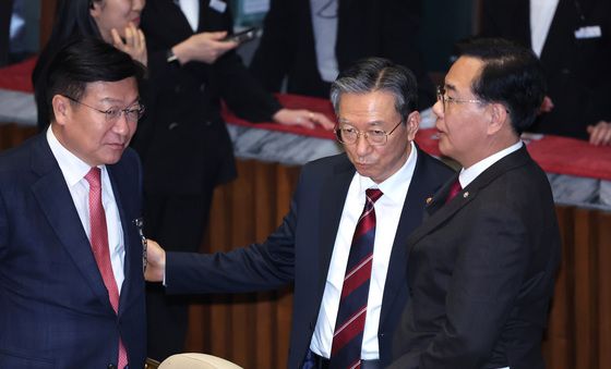 정성호·송언석 '본회의 대화'