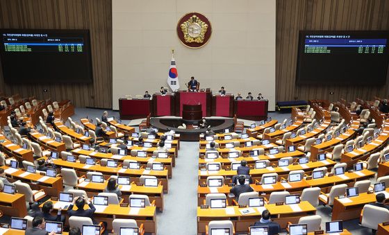 본회의에서 부결되는 천영식 추천안