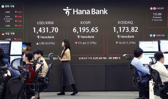 코스피·코스닥, 나란히 하락 출발