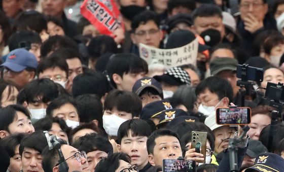 한동훈 방문, 서문시장 구름인파