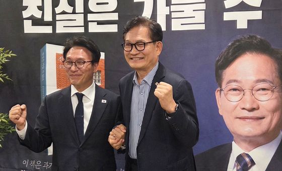 송영길 대구 출판기념회에 김민석 총리 깜짝 방문