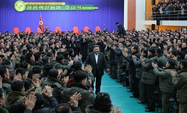 김정은, 삼광축산농장 조업식 방문…"진짜 천지개벽"
