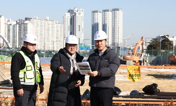 삼표레미콘 부지 착공 앞두고 현장 찾은 오세훈 시장