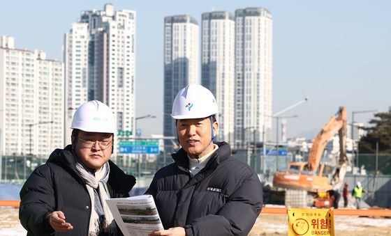 삼표레미콘 부지 착공 앞두고 현장 찾은 오세훈 시장