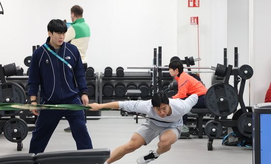 훈련하는 김준호