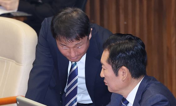 대화하는 정청래·한병도