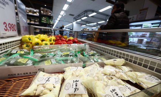 깐마늘 평균 가격 15% 올라