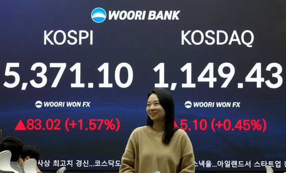 한국 증시 오늘도 웃는다