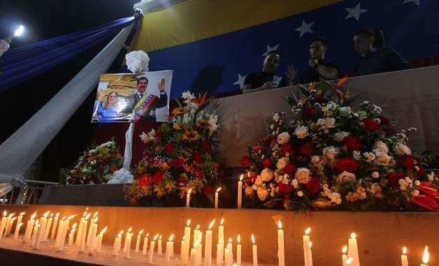 [포토] 마두로 그리워하는 베네수 지지자들