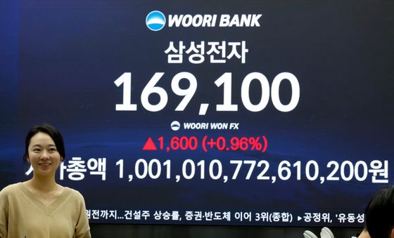 삼성전자, 시가총액 1000조 돌파