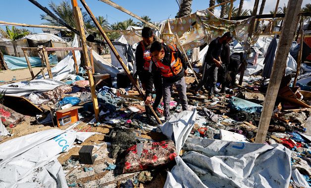 [포토] 이스라엘 공습으로 쑥대밭 된 팔레스타인 피난민 캠프