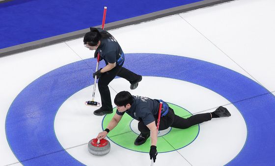 컬링 믹스더블 출전한 김선영·정영석