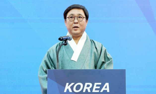 축사하는 최휘영 문화체육관광부 장관