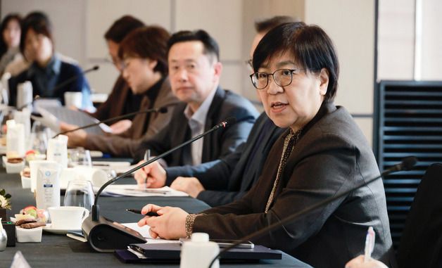 첨단재생바이오 기업 간담회, 발언하는 정은경 장관