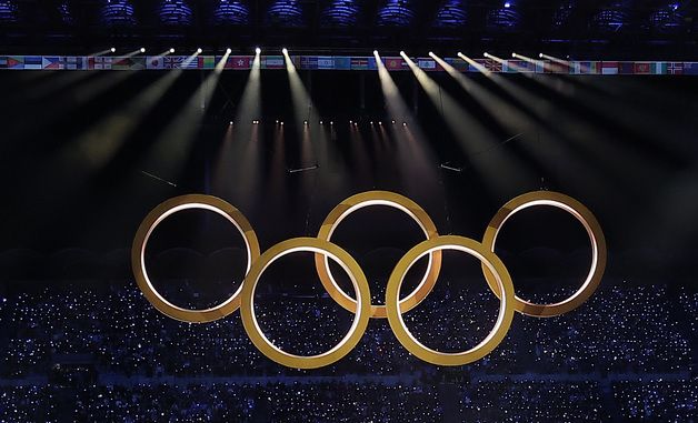 합쳐지는 오륜기