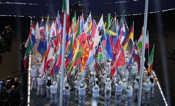 밀라노 동계올림픽 '참가국 국기 입장'