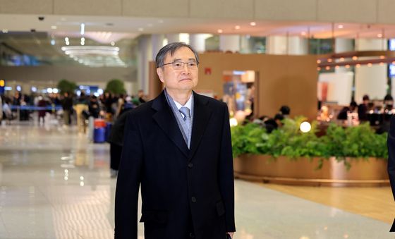 인천공항으로 입국한 조현 외교부 장관