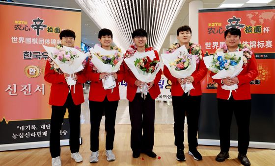 한국 바둑 국가대표팀 '농심배 6연패'