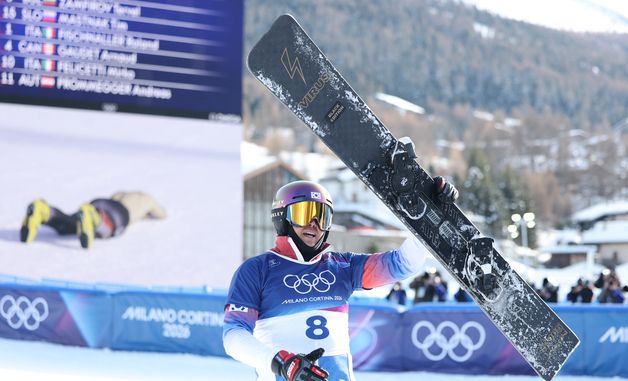 김상겸, 스노보드 평행 대회전 은메달