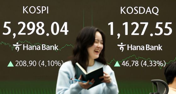 코스피·코스닥 4%대 상승 마감