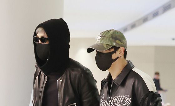 RM·정국 '화보같은 귀국'