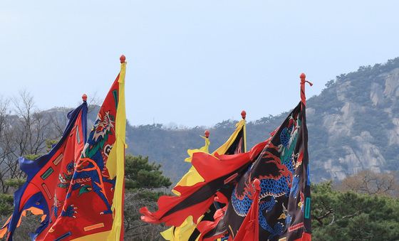 경복궁서 재현되는 조선시대 순라군 순찰